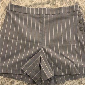 Ann Taylor Pinstripe Shorts
